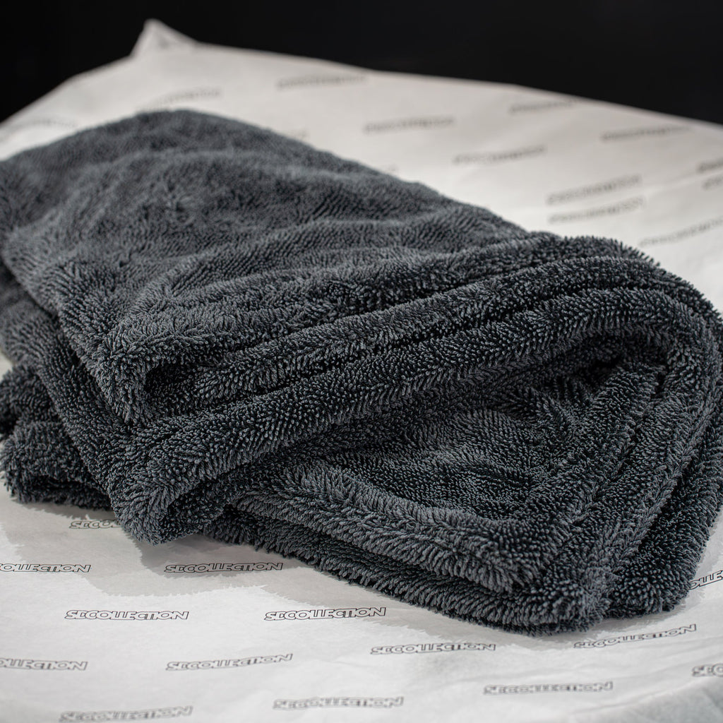 SD Grey Double Twist Microfibre Drying Towel – 1100 GSM