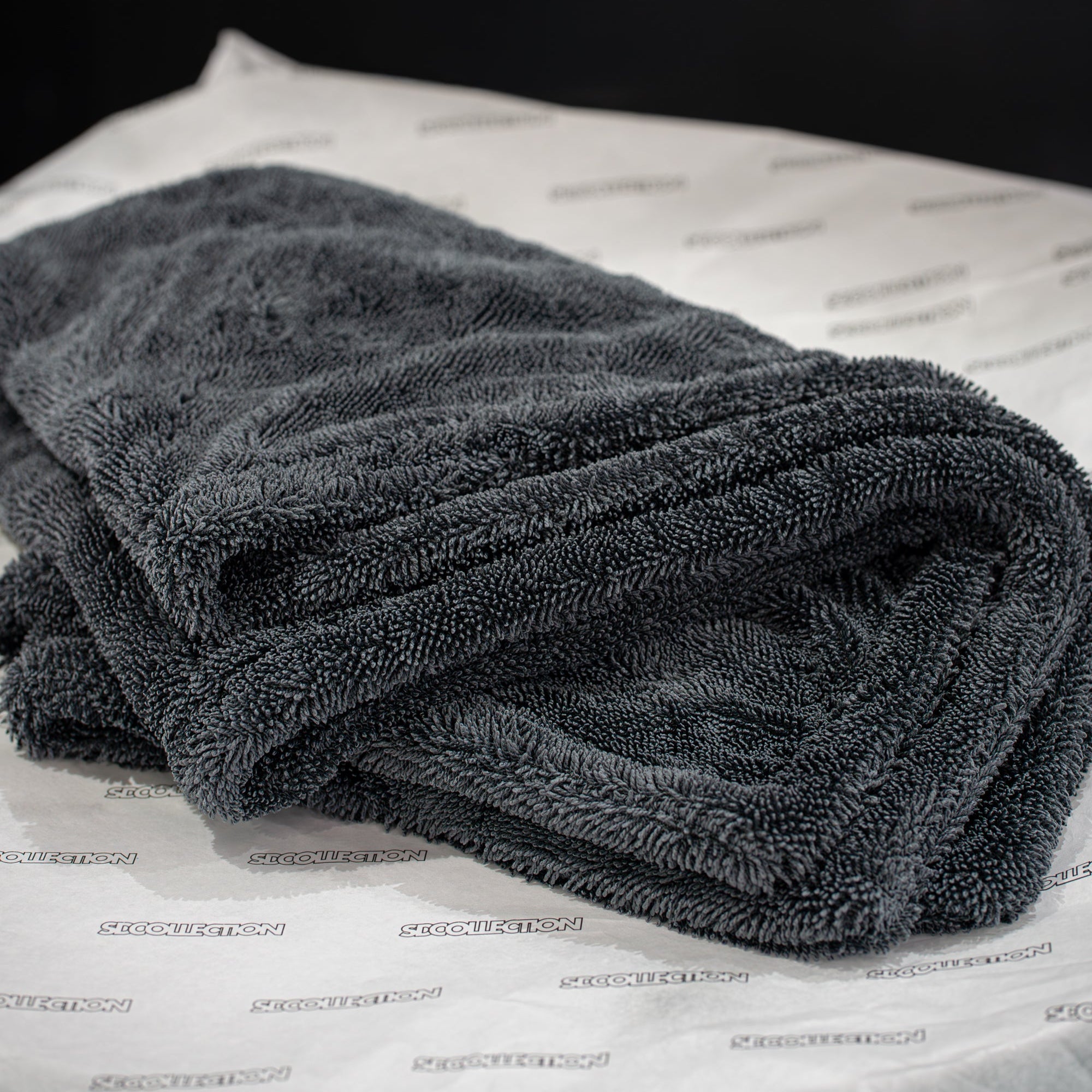 SD Grey Double Twist Microfibre Drying Towel – 1100 GSM